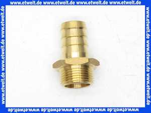 Schlauchtülle Einschraubtülle G3/4 Zoll AG - 19 mm Stutzen mit Sechskant Messing