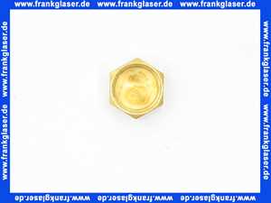 Verschlußkappe Kappe Messing 1/2 Zoll IG Innengewinde flachdichtend