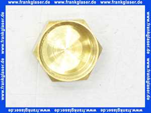 Verschlußkappe Kappe Messing 3/4 Zoll IG Innengewinde flachdichtend
