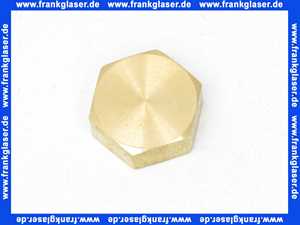 Verschlußkappe Kappe Messing 1 Zoll IG Innengewinde flachdichtend