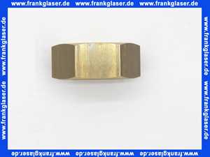 Verschlußkappe Kappe Messing 11/4 Zoll IG Innengewinde flachdichtend, Fertigung mit Loch 10,8 mm Durchmesser versehen