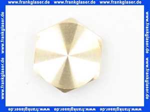 Verschlußkappe Kappe Messing 11/4 Zoll IG Innengewinde flachdichtend