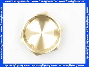 Verschlußkappe Kappe Messing 11/4 Zoll IG Innengewinde flachdichtend