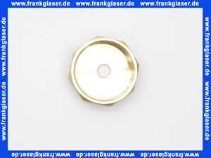 Verschlußkappe Kappe Messing 11/2 Zoll IG Innengewinde flachdichtend, Fertigung mit Loch 10,8 mm Durchmesser versehen
