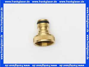 Stecksystem Messing Hahnanschlussstück 3/4 Zoll IG Innengewinde passend für marktübliche Steckkupplungen max. 16 bar bei +20°C