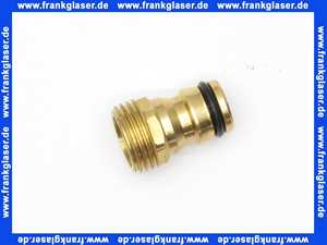 Stecksystem Messing Geräteanschlussstück 1/2 Zoll AG Außengewinde passend für marktübliche Steckkupplungen max. 16 bar bei +20°C
