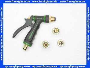 Gartenspritzen Anschlussset Stecksystem Messing 1/2 Zoll Wasserschlauch 20 m mit je 1 Hahnanschlussstück Schlauchstück Schlauchstück mit Wasserstop und Spritzpistole passend für marktübliche Steckkupplungen max. 16 bar bei +20°C