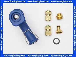 Anschluss-Set Messing Stecksystem 1/2 Zoll Wasser-Pistole, mit 2x Hahnanschlussstück 1x Schlauchstück 1x Schlauchstück mit Wasserstop passend für marktübliche Steckkupplungen max. 16 bar bei +20°C