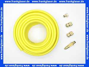 Gartenspritzen Anschlussset Stecksystem Messing 1/2 Zoll Wasserschlauch 30 m mit je 1 Hahnanschlussstück Schlauchstück Schlauchstück mit Wasserstop und Gartenspritze passend für marktübliche Steckkupplungen max. 16 bar bei +20°C