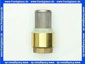 Fußventil Ansaugventil mit Edelstahl Saugkorb G11/4 Zoll