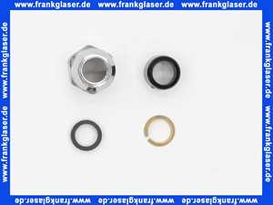 Quetschverschraubung 3/8 -10mm mit Längenausgleich verchromt