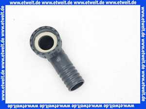 Winkel-Verschraubung Schlauchverschraubung PP 2-tlg, G1 IG-25mm Stutzen