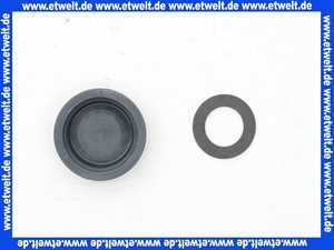 Gewindekappe PVC G1 IG mit Gummi-Dichtung