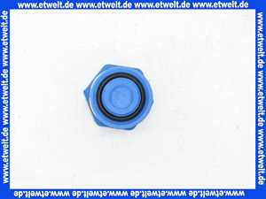 Baustopfen Stopfen PVC G1/2 Zoll blau Abdrückstopfen Prüfstopfen