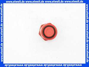 Baustopfen Stopfen PVC G1/2 Zoll rot Abdrückstopfen Prüfstopfen