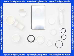 Unterputzsifon Gerätesifon Sifon für Waschgeräte und Geschirrspüler mit Reinigungsschraube und Edelstahl-Abdeckung DN 40