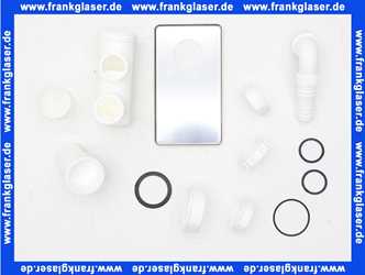 Unterputzsifon Gerätesifon Sifon für Waschgeräte und Geschirrspüler mit Reinigungsschraube und Edelstahl-Abdeckung DN 40