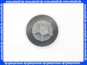 Excenterstopfen universal 11/4 Zoll mit 64mm Durchmesser Abdeckplatte weiß