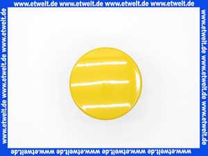Excenterstopfen universal 11/4 Zoll mit 64mm Durchmesser Abdeckplatte gelb