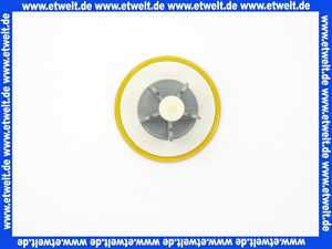 Excenterstopfen universal 11/4 Zoll mit 64mm Durchmesser Abdeckplatte gelb