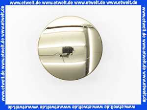 Excenterstopfen universal 11/4 Zoll mit 64mm Durchmesser Abdeckplatte edelmessing