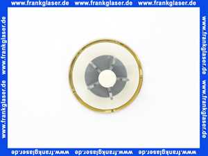 Excenterstopfen universal 11/4 Zoll mit 64mm Durchmesser Abdeckplatte vergoldet