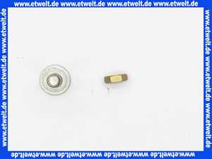 Einstellschraube Messing roh mit Mutter zu Stopfen für Excentergarnituren für Waschtisch und Bidetarmaturen