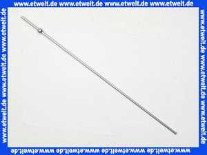 Zugstange Baulänge 400 mm Messing verchromt für waagerechten Einbau mit Kugel für Excentergarnituren für Waschtisch und Bidetarmaturen