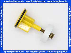 Exenterstopfen 40mm Platte gelb (RAL1004) Standard für Waschtisch und Bidetarmaturen