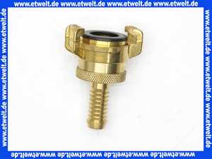 33401-E Saug- und Hochdruckkupplung mit Kontermutter Messing 1/2 Zoll - 13 mm Tülle/Stutzen für Saugleitungen absolut dicht und gegen selbstständiges Lösen durch Schutzring gesichert