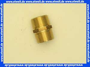 34414-E Doppelnippel 1 1/4 Zoll, AG/AG, Messing