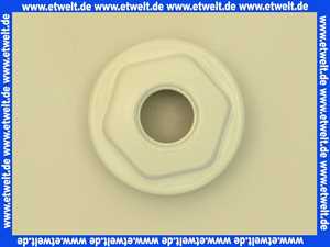 Radiator-Anschlussstopfen 1 1/4 x 1/2 Zoll links weiß lackiert