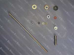 0017851550001 Spülengarnitur Spülendurchführung 12 x 500mm verchromt Verstellbar 70mm mit Schlauchverschraubung