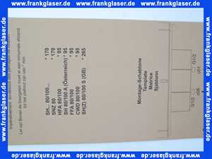 068454 Stiebel Eltron Montageschablone Wellpappe 1085X 530