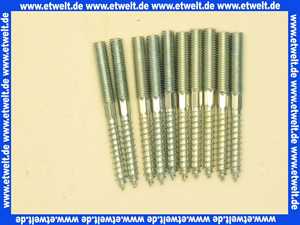 10 Stockschrauben M 8 x 60 Stahl verzinkt