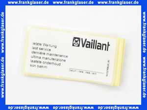 Vaillant Wartungsaufkleber, (x20) 0010027639