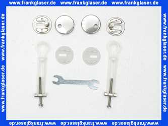 8809S1 Villeroy & Boch WC-Sitz Serie Hommage mit Quickrelease und Softclose Scharniere verchromt R1 Weiss