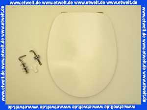 882361 Villeroy & Boch WC-Sitz Omnia weiss mit Scharnieren Edelstahl