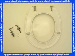 882361 Villeroy & Boch WC-Sitz Omnia weiss mit Scharnieren Edelstahl