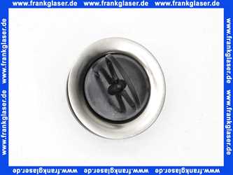 101961 Viega Ablaufventil für Spüle, Ventiloberteil Edelstahl, Ventilstopfen mit Schlüsselring, Ventilunterteil Kunststoff, Aufbauhöhe Ventilunterteil 40, 1 1/2 Zoll, Durchmesser 70, Modell 7432.31