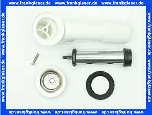 103408 Viega Ablaufgarnitur 6933.89 in DN40/50 x 70x120mm Messing verchromt