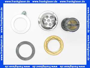 103989 Viega Standrohrventil, Messing verchromt, Kunststoffkonus, Modell 45.1, 1 1/2 Zoll Durchmesser 70, LS 40, WS 120