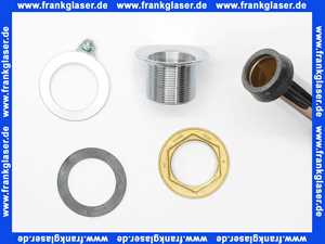 103989 Viega Standrohrventil, Messing verchromt, Kunststoffkonus, Modell 45.1, 1 1/2 Zoll Durchmesser 70, LS 40, WS 120