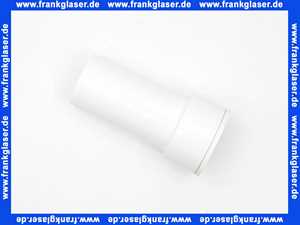 106249 Viega Anschlussrohr für Urinal-Becken mit Abgang innen waagerecht, Kunststoff, Lippendichtung nach DIN 1380, Durchmesser 50, L 130, Modell 3229