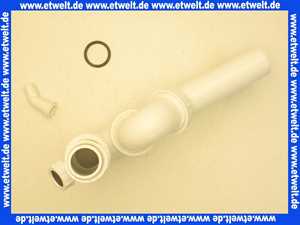 107253 Viega Röhrengeruchverschluss für Spüle, Kunststoff, Ablaufbogen 45°, Abwasserschlauchanschlauchanschluss, 1 1/2 Zoll, Durchmesser 50, Modell 7981.3