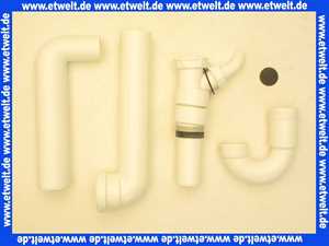 109400 Viega Röhrengeruchverschluss für Spüle, Kunststoff, Ablaufbogen 90°, Abwaserschlauchanschlauchanschluss, 1 1/2 Zoll, Durchmesser 50, Modell 7985.70