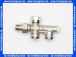 110475 Viega Heizkoerperanschluss-Stück 1069.2 15 x 1/2 Zoll einstellbar für Ein-und Zweirohr- Heizungssysteme