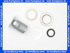 112936 Viega Schaftventil, Messing verchromt, ohne Überlauf, Sieb, Profildichtung, Überlaufschlitze, Modell 5216.1, 1 1/4 Zoll, Durchmesser 60, L 70,