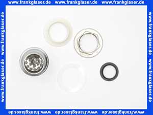 112936 Viega Schaftventil, Messing verchromt, ohne Überlauf, Sieb, Profildichtung, Überlaufschlitze, Modell 5216.1, 1 1/4 Zoll, Durchmesser 60, L 70,