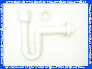 114640 Viega Röhrengeruchverschluss für Urinal-oder Ausgussbecken ohne angeformten Geruchverschluss, Kunststoff, Rosette, Lippendichtung, Ablauf waagerecht, Durchmesser1 50, Durchmesser2 50, Modell 5785.94